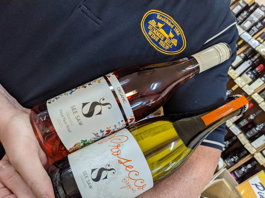 See Saw Organic Wines Direct From Orange, NSW Prosecco, Pinot Noir, Australia