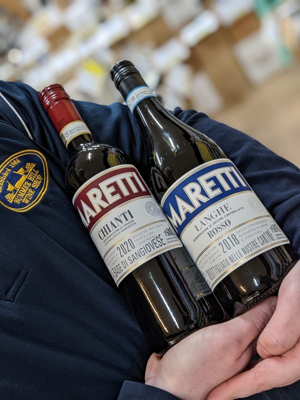 Maretti Wines from Italy, chianti 2020 Langhe rosso 2018