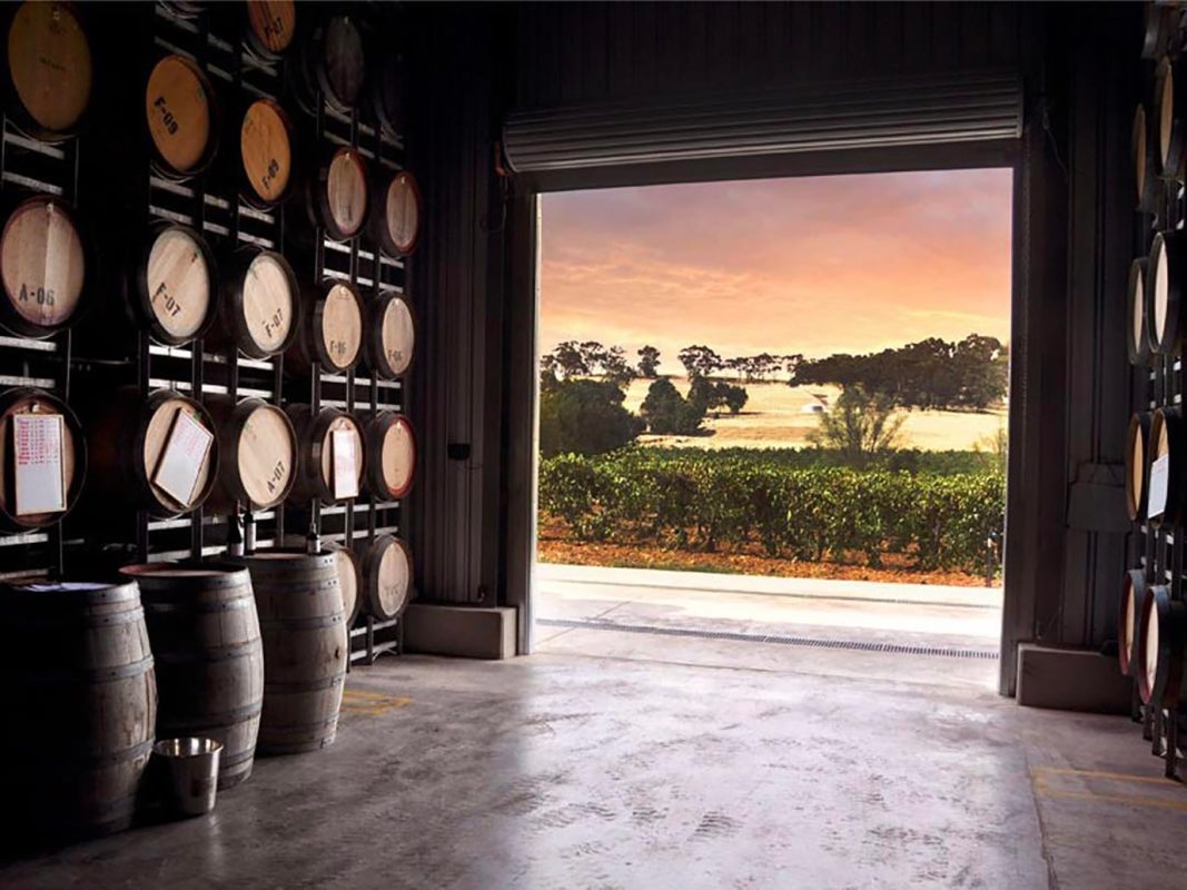 Kalleske Wines Barossa Valley: View from wine barrel storage rooms