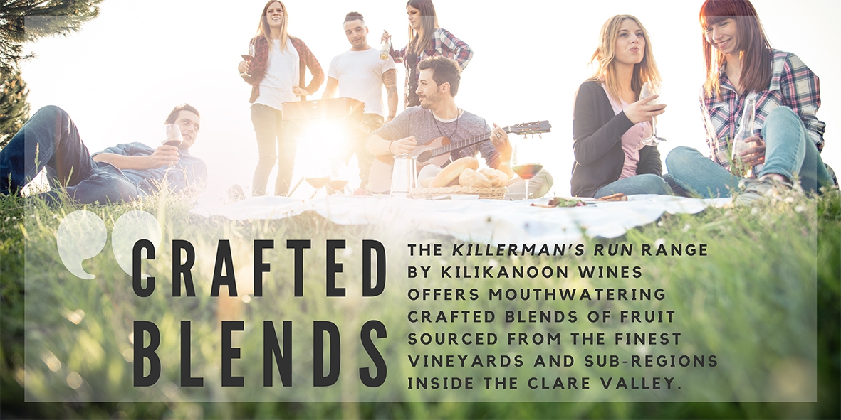 The Killerman's Run Range by Kilikanoon Wines offers mouthwatering crafted blends of fruit sourced from the finest vineyards in Clare Valley