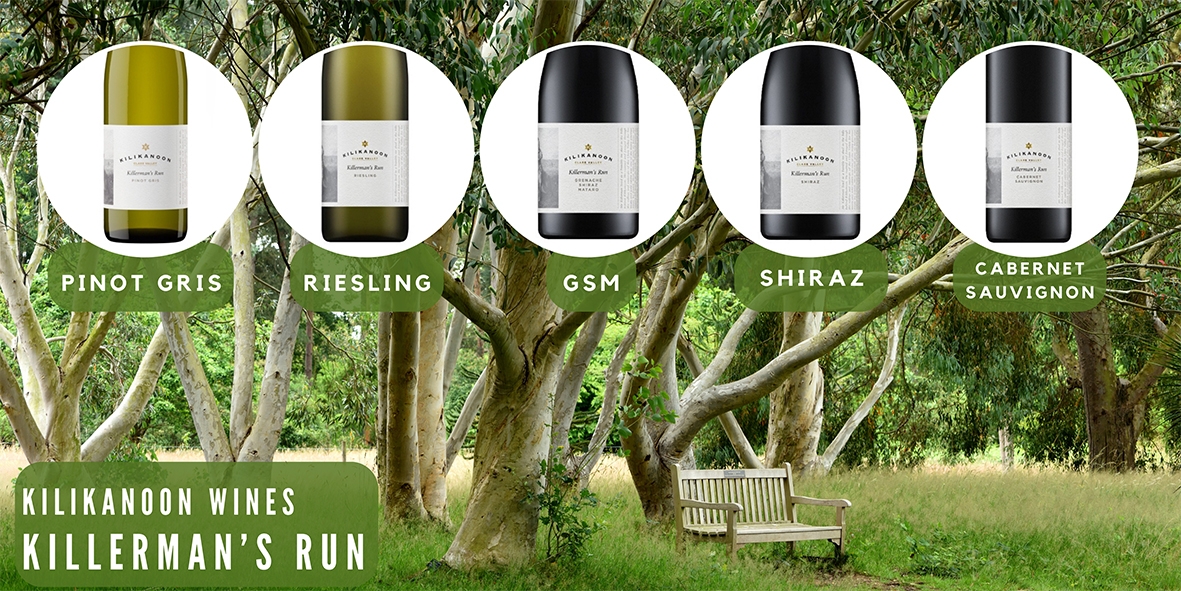 The Killerman's Run Range by Kilikanoon Wines offers mouthwatering crafted blends