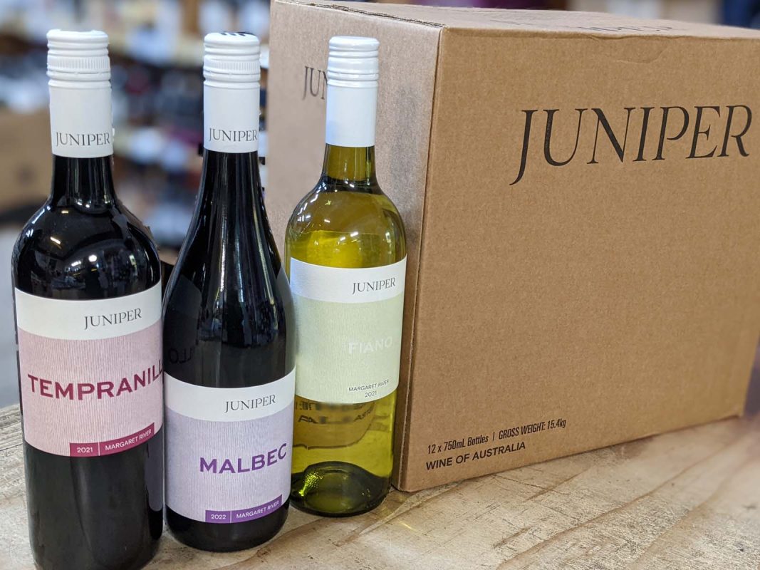 Juniper Estate Wines, Malbec Tempranillo Marget River, Fiano wine description. Ready to try inovation, introducing Junipers Canvas range