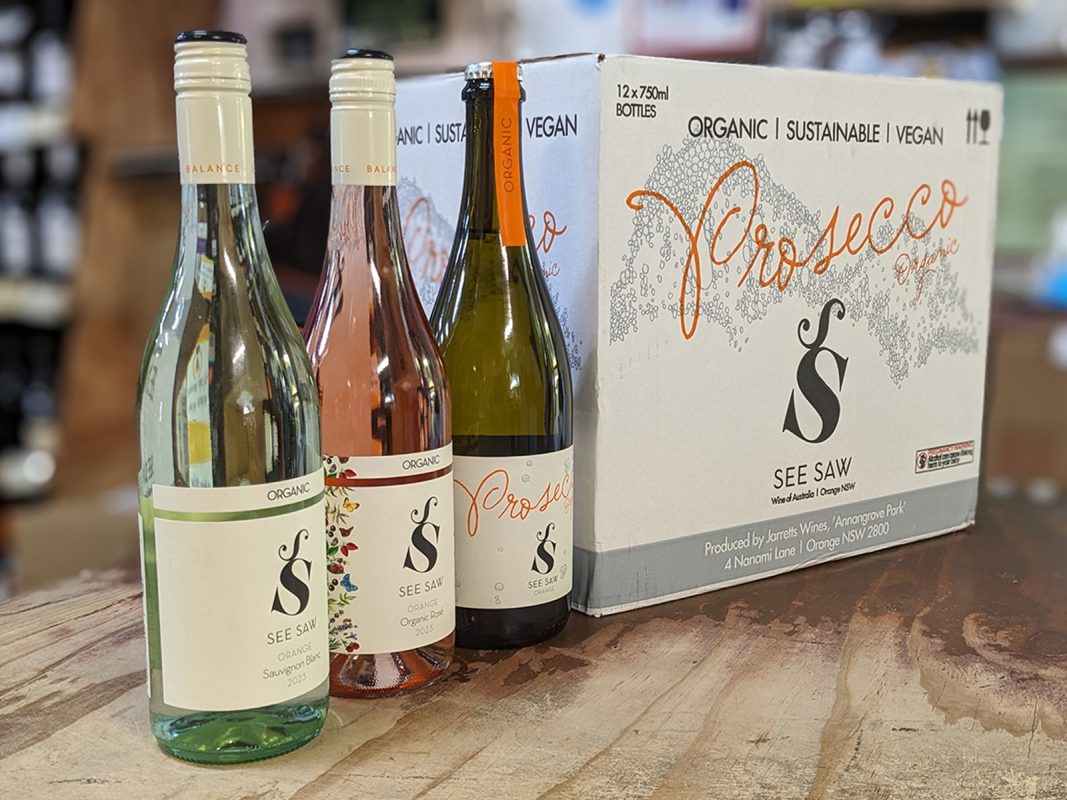 Seesaw wines orange, Prosecco, Rose and Sauvignon Blanc, Best Organic Wine in NSW! Sustainable, Australian & Delicious!