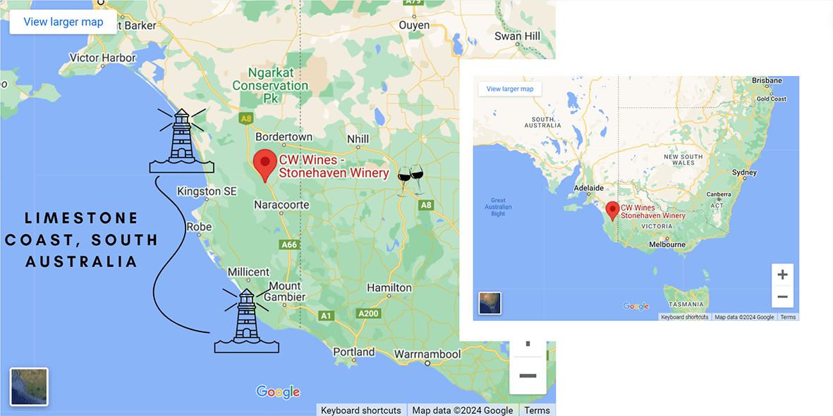 Stonehaven Stepping Stone Winery Map, Taste the Limestone Coast in SA From Anywhere in Australia