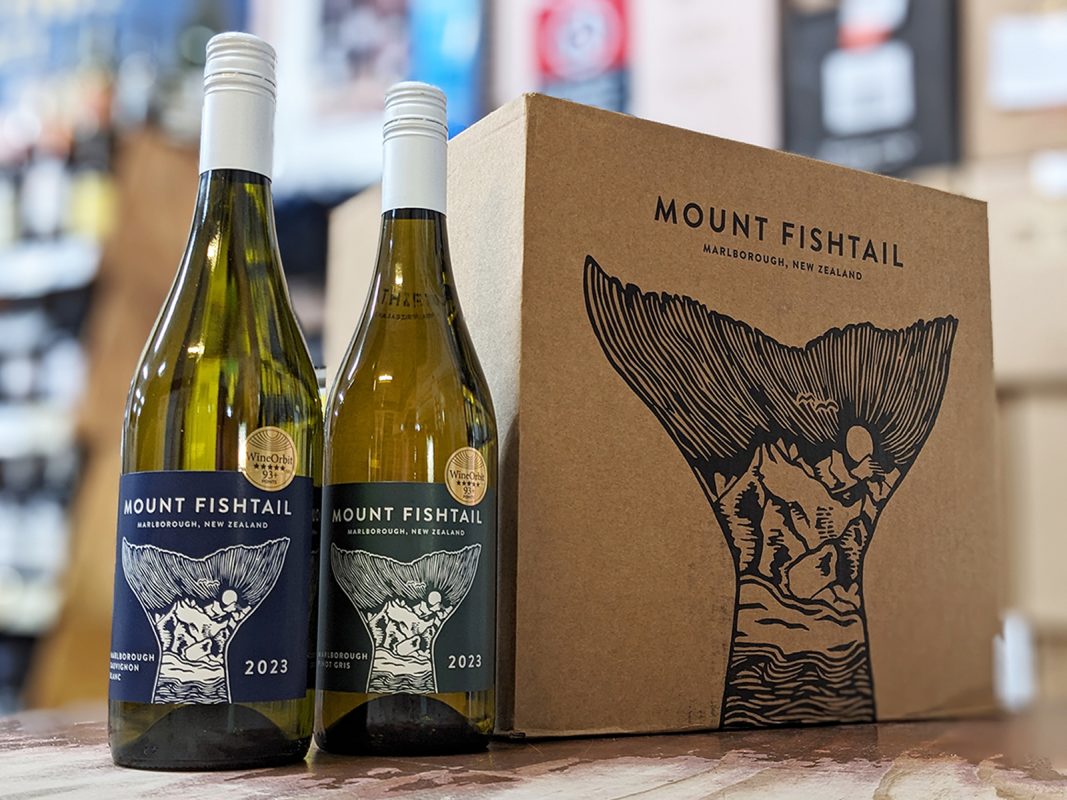 Mount Fishtail Wines, Pinot Gris, Sauvignon Blanc, Marlborough, New Zealand NZ